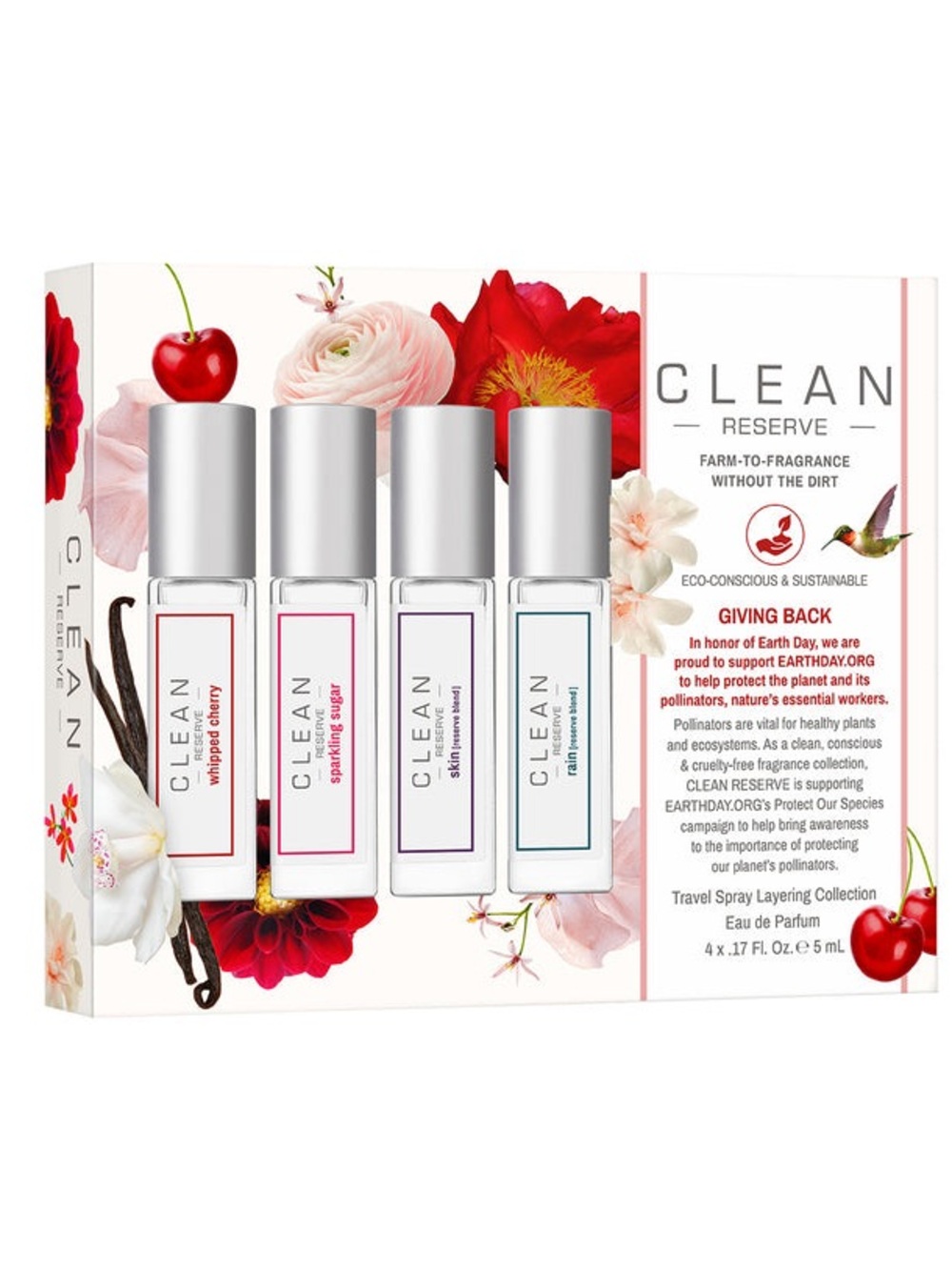 CLEAN Reserve Farm-to-Fragrance Travel Spray EDP Layering Collection NEW IN BOX!